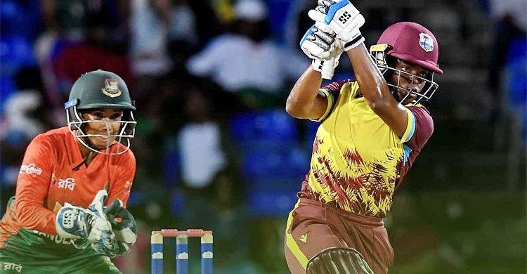 শেষ ম্যাচেও হেরে ক্যারিবীয়দের কাছে হোয়াইটওয়াশ বাংলাদেশ